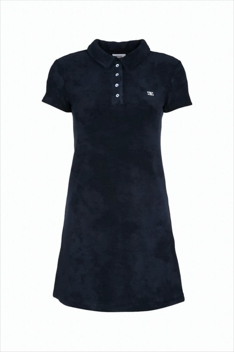 Celine Polo Collar Midi Dress