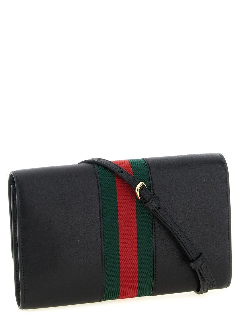 Gucci ' Horsebit Web' Wallet On Chain