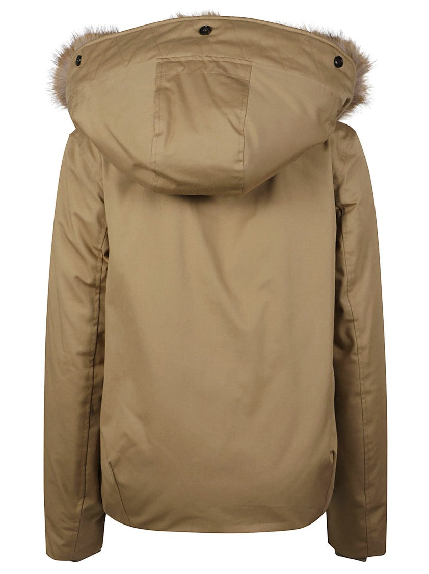 Woolrich Faux Fur Short Cotton Parka