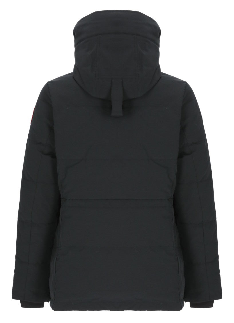 Canada Goose Black Hooded Quilted Parka