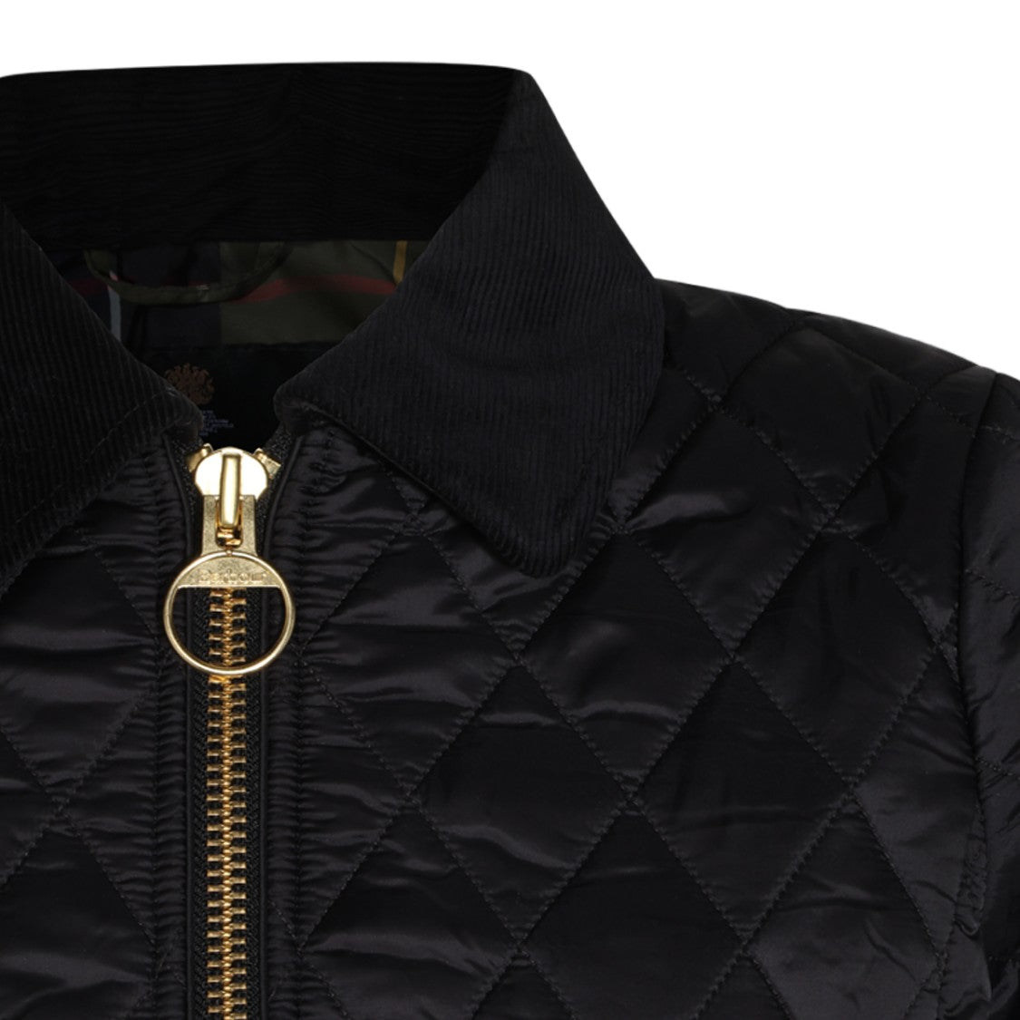 Barbour Diamond-Quilted Corduroy-Collar Jacket