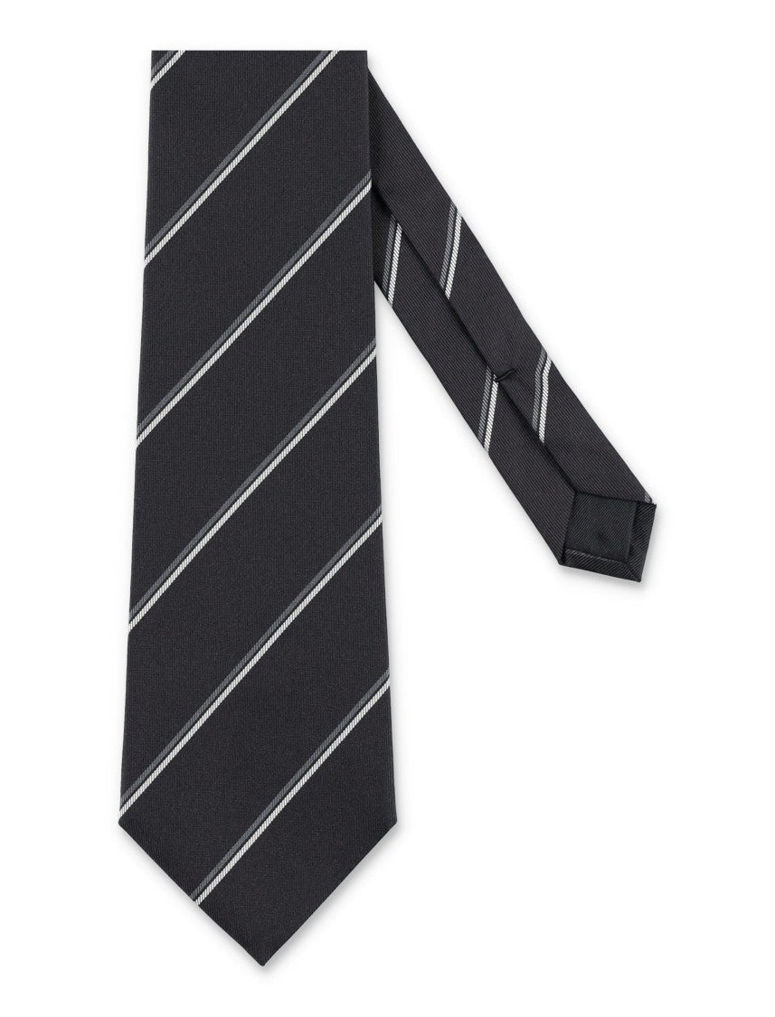 Saint Laurent Striped Wide Tie