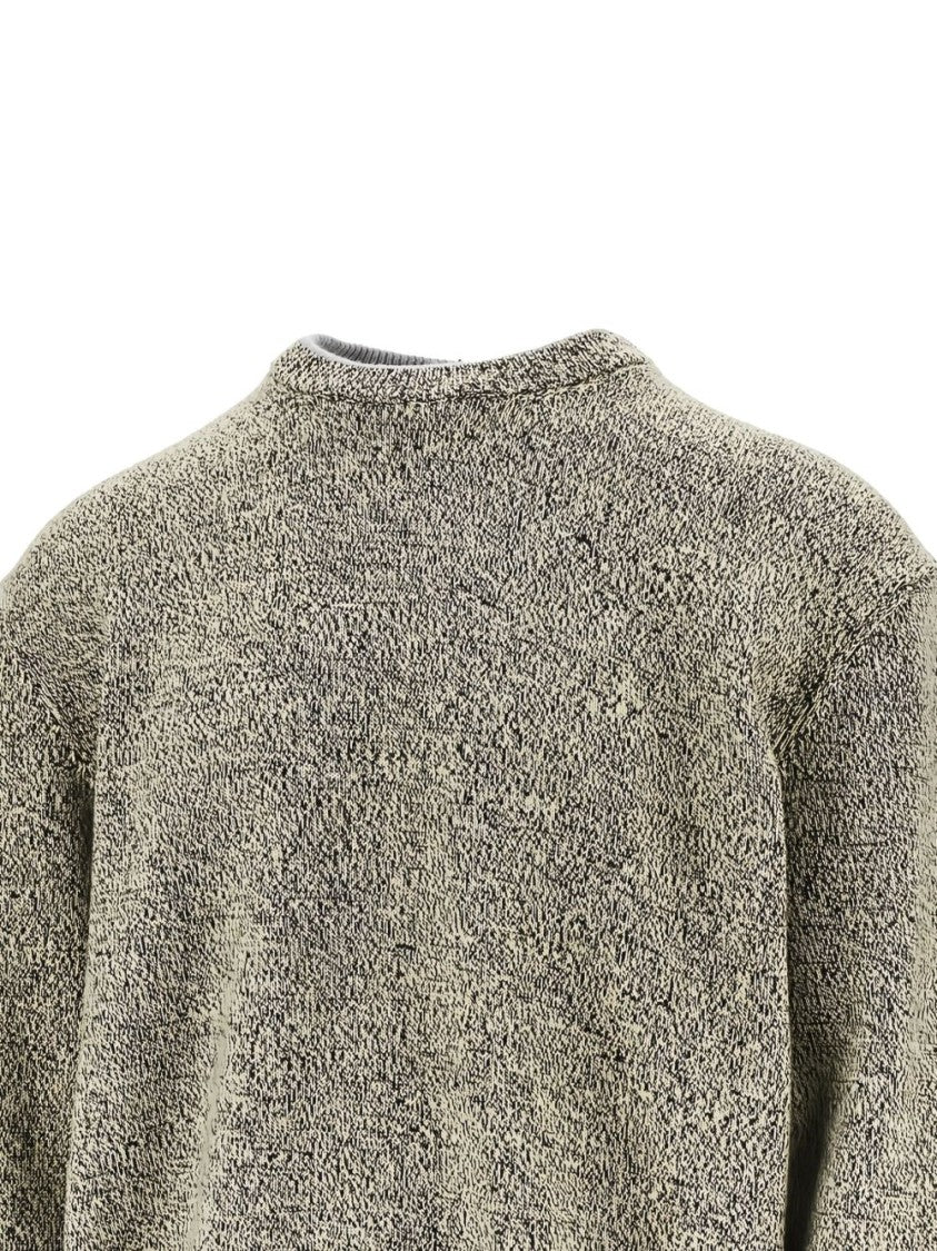 Jacquemus Textured Knit Sweater With Crew Neckline And Relaxed Fit