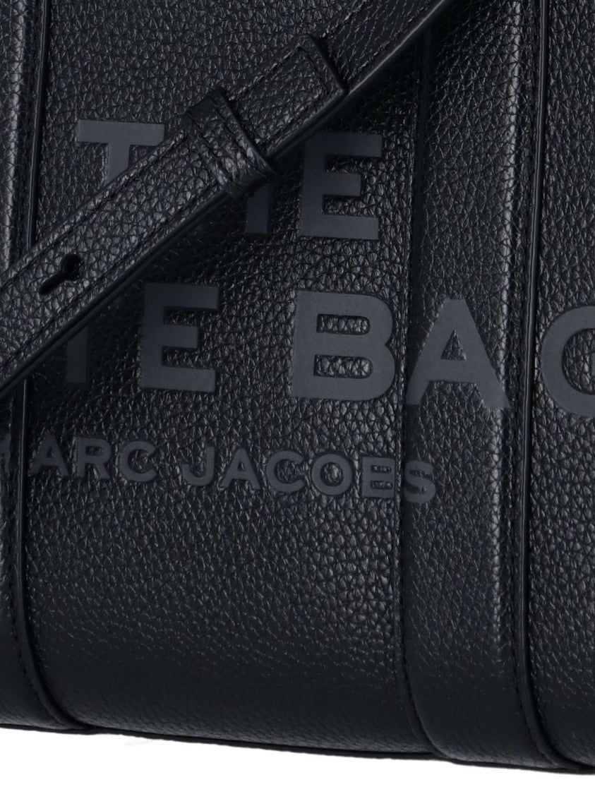 Marc Jacobs Small 'The Leather' Tote Bag – Black