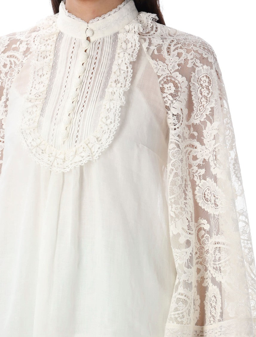 Zimmermann Ascension Lace Yok Tunic
