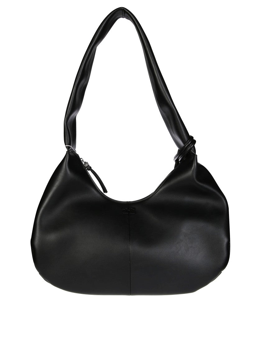 Ganni Medium Hobo Bag With Design
