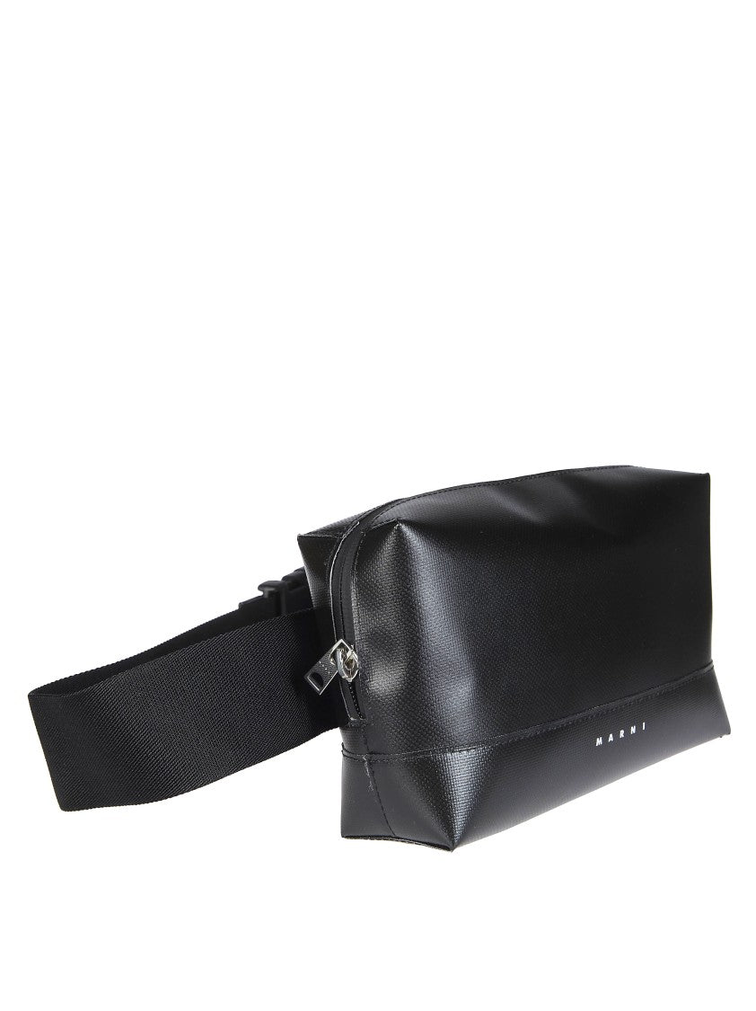 Marni Rectangular Smooth Textured Belt Bag
