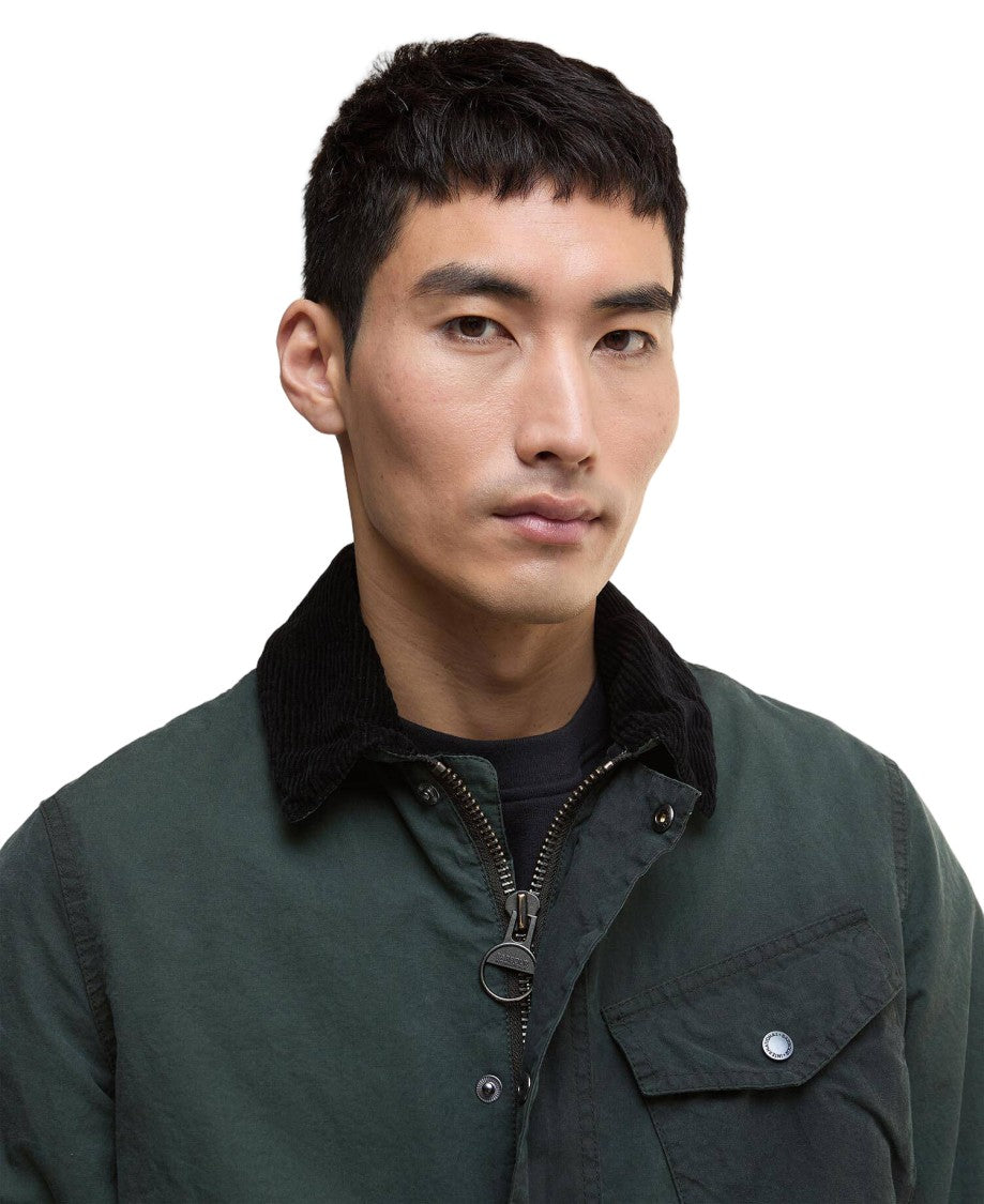 Barbour Drifter Wax Jacket With Reinforced Stitching