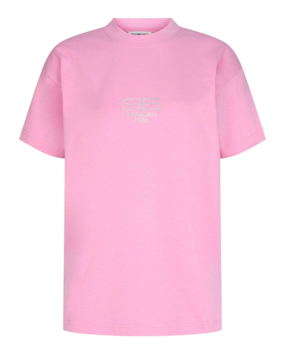 Balenciaga Bb Paris Rhinestone T-Shirt