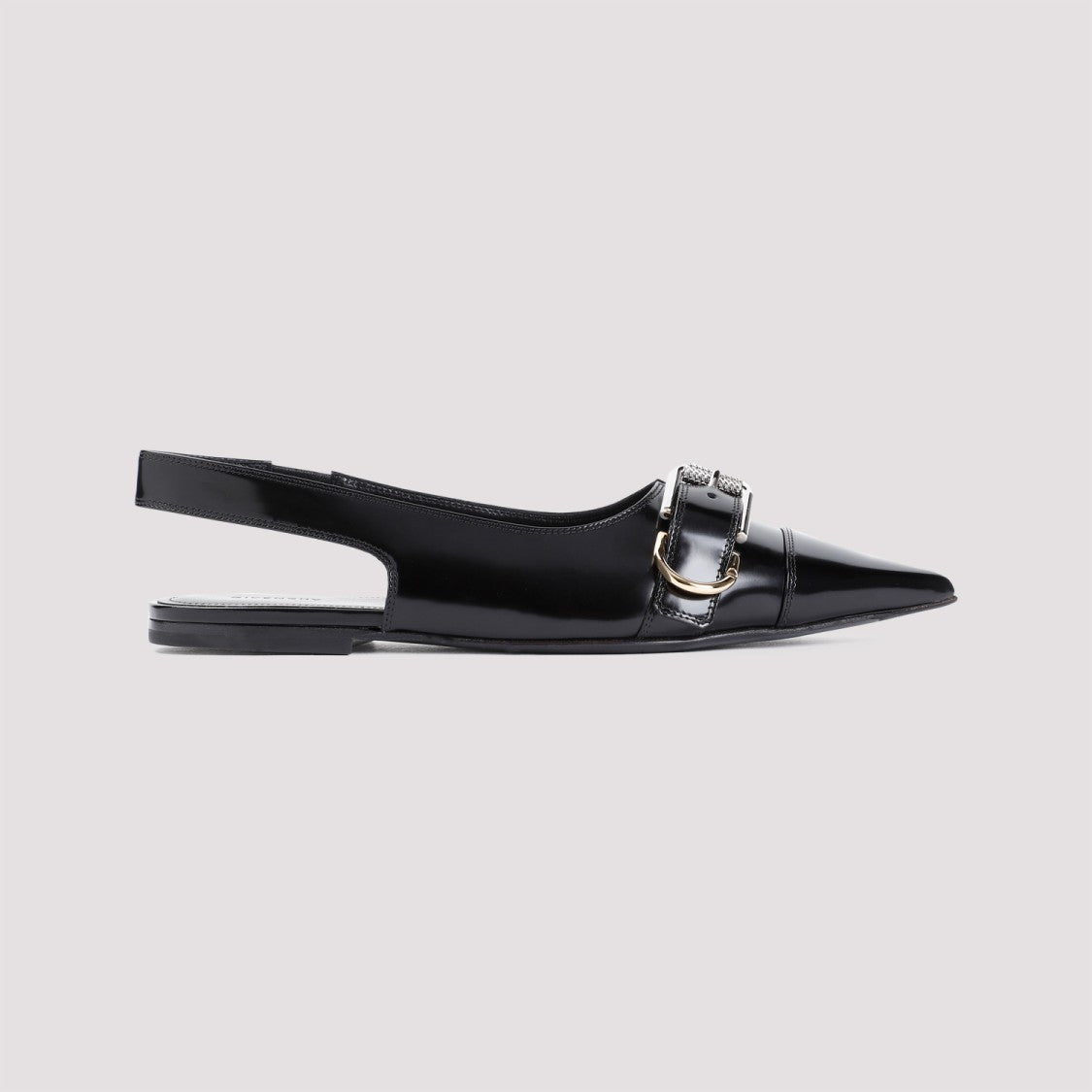 Givenchy Black Calf Leather Ballerina