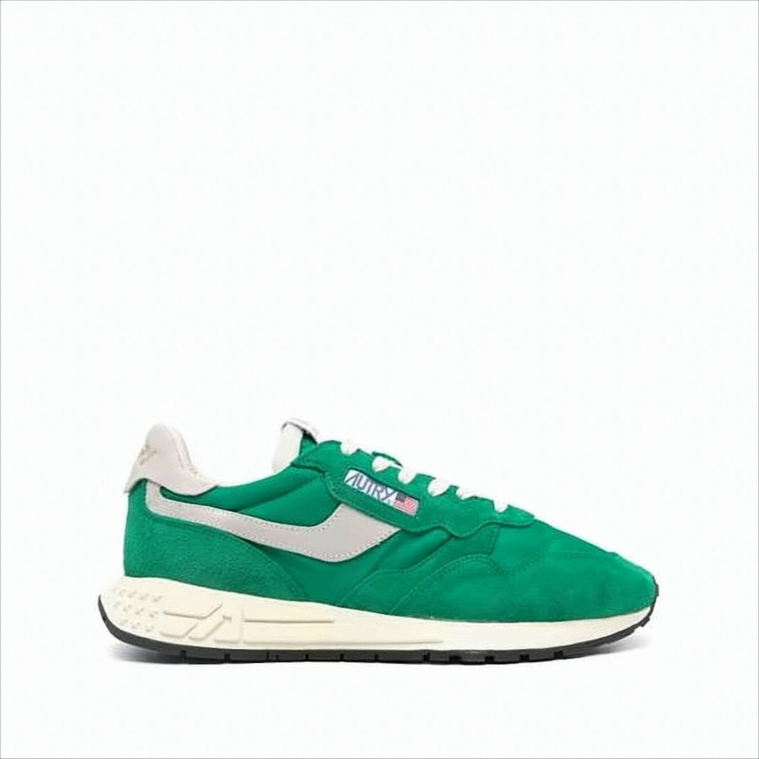 Autry Green Suede And Nylon Sneakers