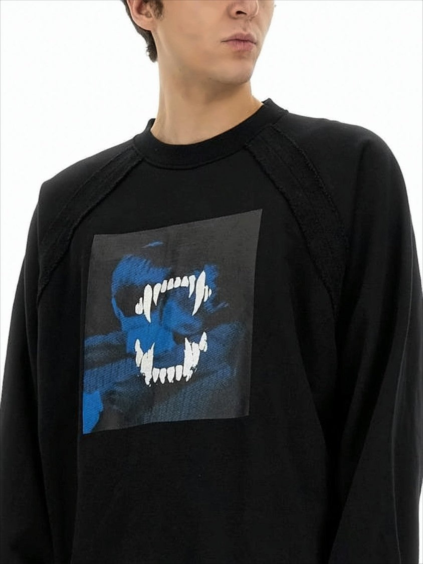 Undercover Relaxed Fit Long-Sleeve Graphic T-Shirt With Raglan Sleeves
