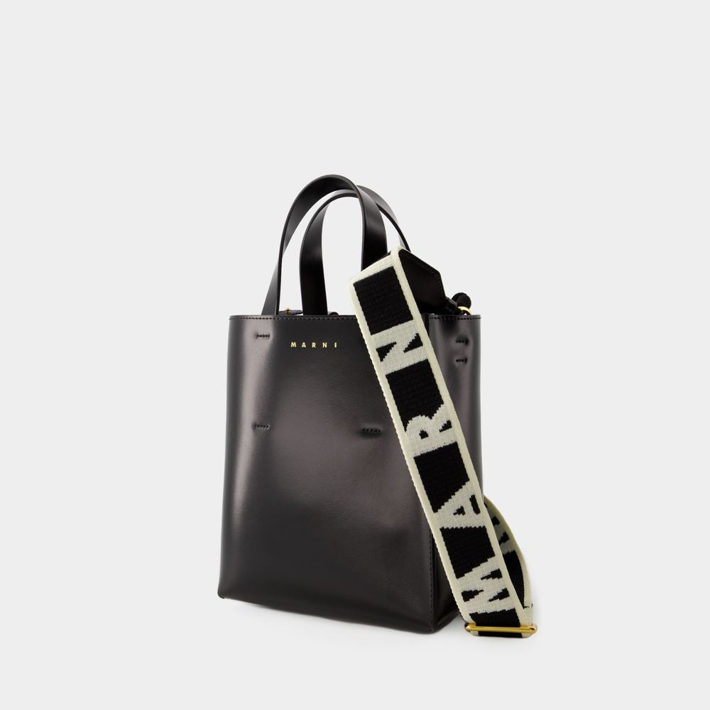 Marni Museo Mini Crossbody - Leather - Black