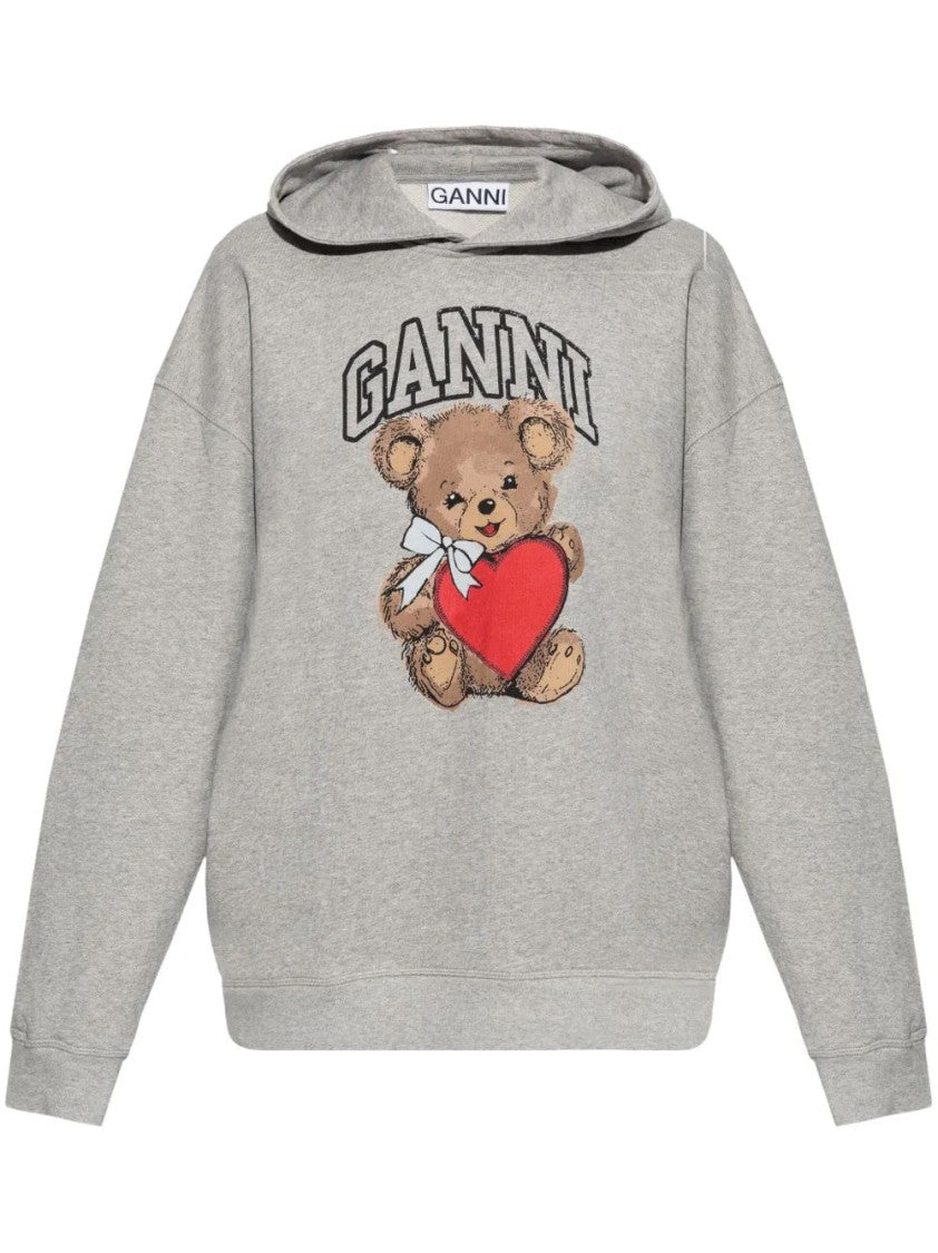 Ganni Isoli Bear Oversized Hoodie