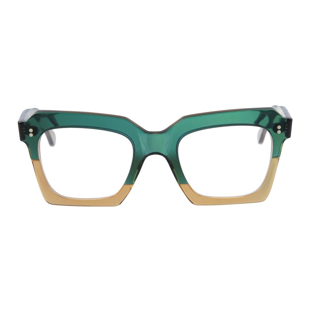 Kador Kallima Two-Tone Oversized Square Eyeglasses