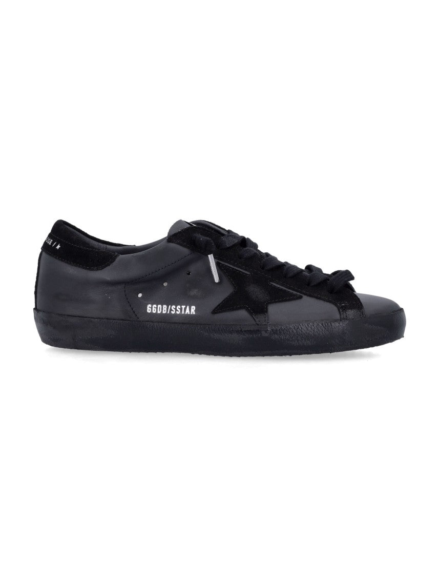 Golden Goose Black Super-Star Vintage Nappa Leather Sneakers