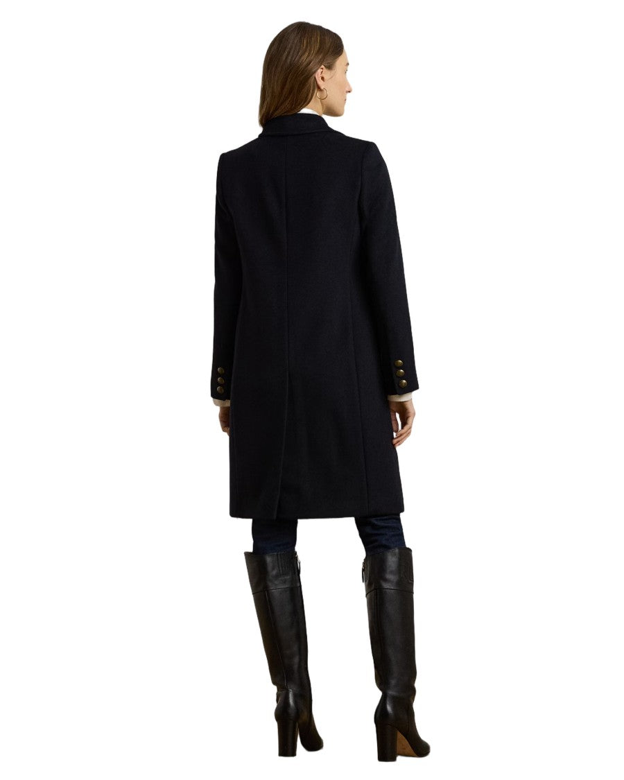 Lauren Ralph Lauren Crested Wool-Lined Coat With Tailored Fit