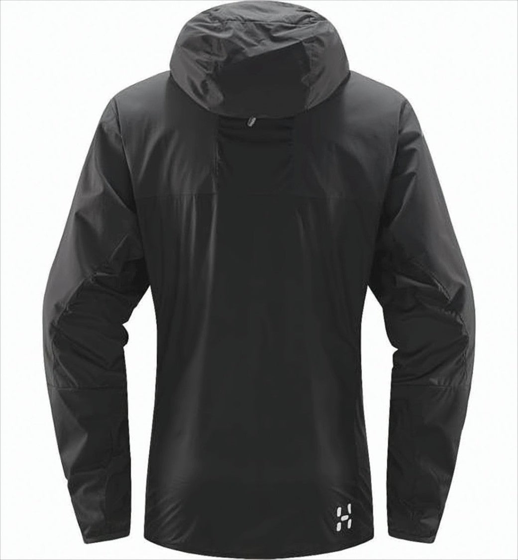 Haglöfs Lightweight Black Jacket With Hood