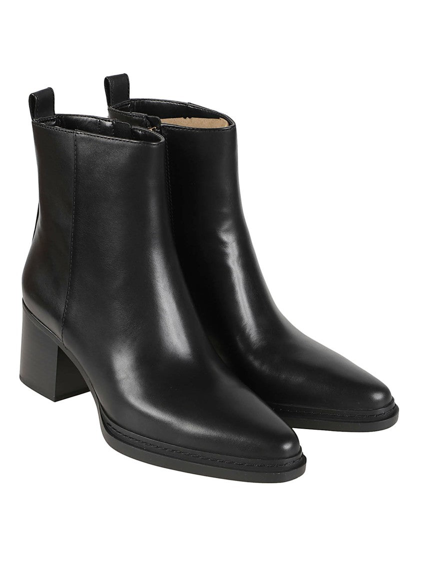 Michael Kors Lex Smooth Cow Leather Block-Heel Boots