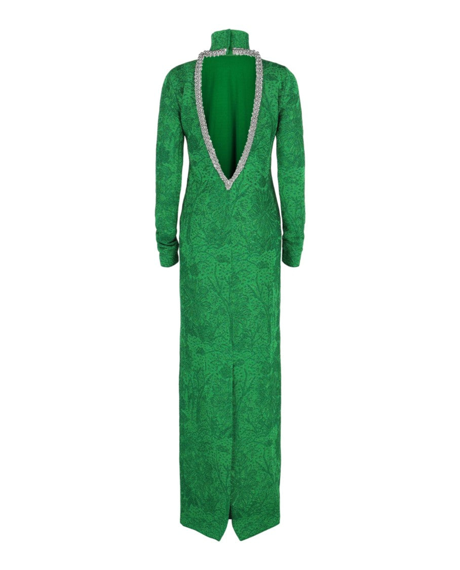 Givenchy Embellished Open-Back Jacquard Gown