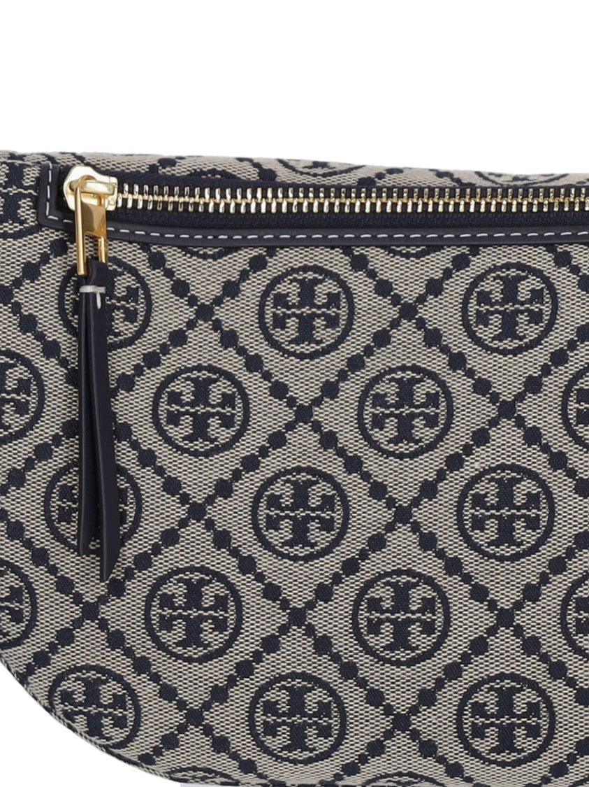 Tory Burch "T Monogram" Bum Bag, In Blue Cotton