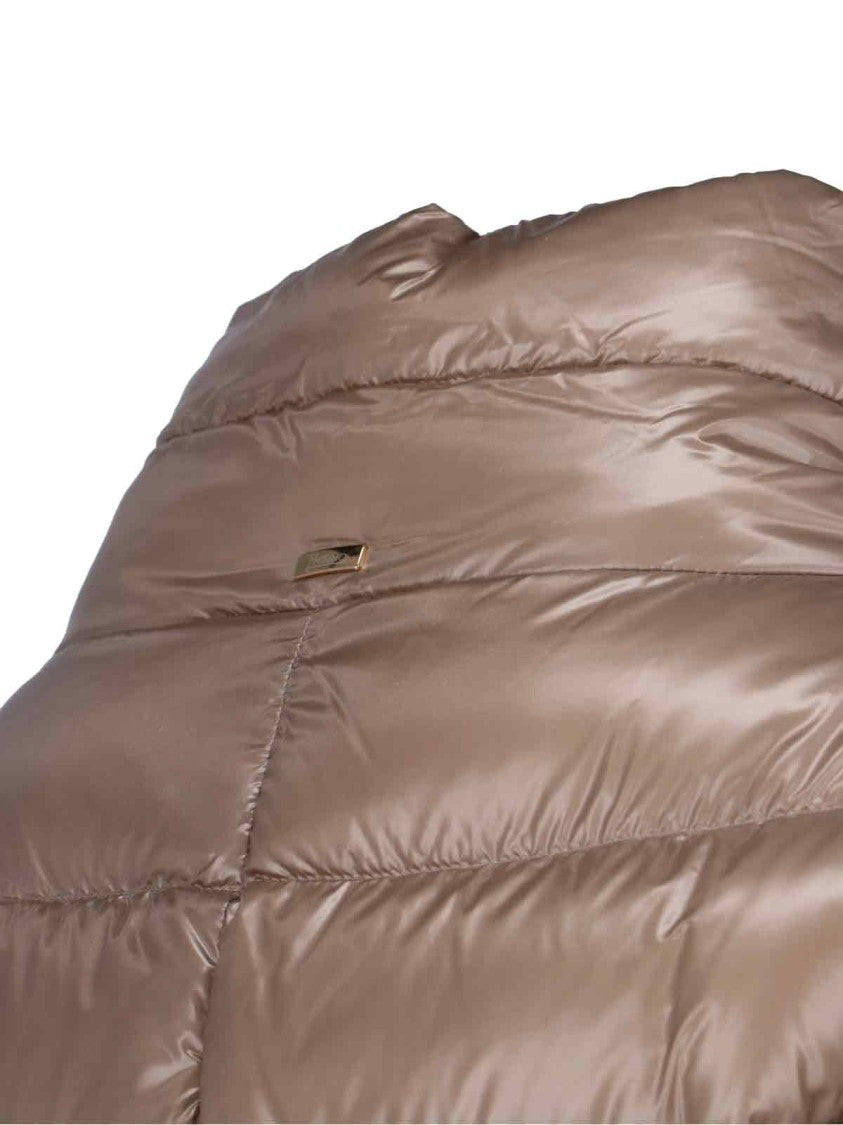 Herno "Dora" Long Down Coat Beige