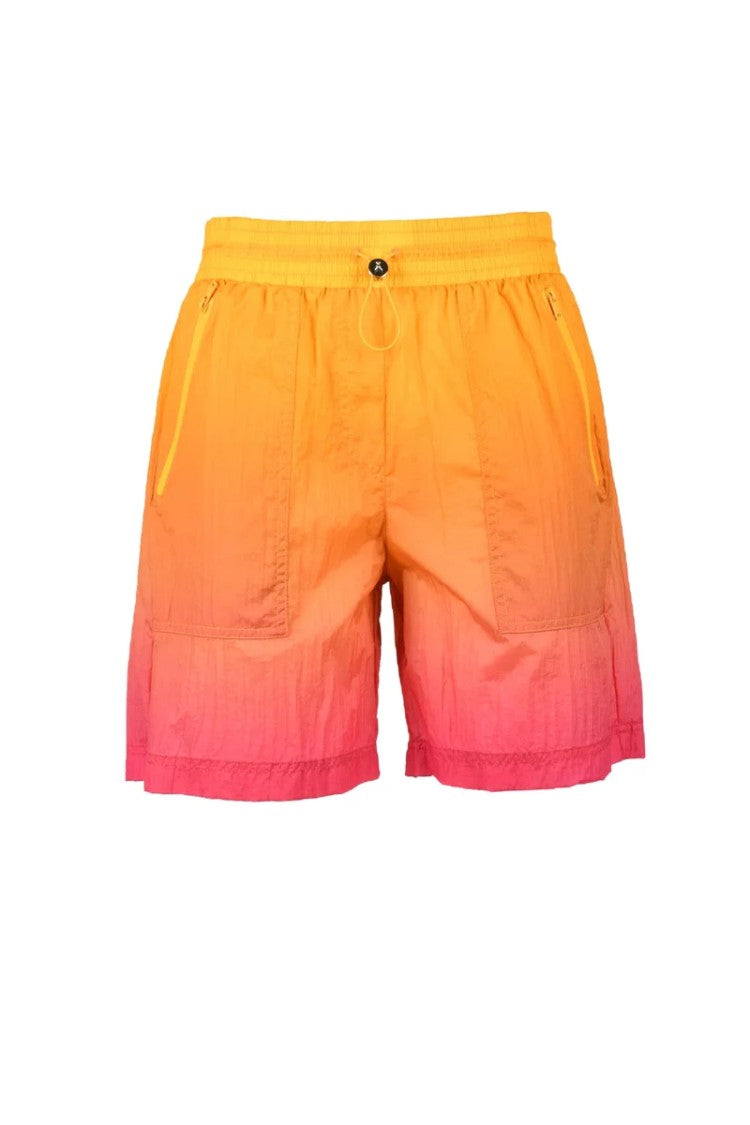 Patrizia Pepe Nylon Bermuda Shorts - Orange/Pink