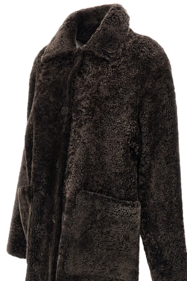 Arma Brown Zoey Shearling Reversible Coat