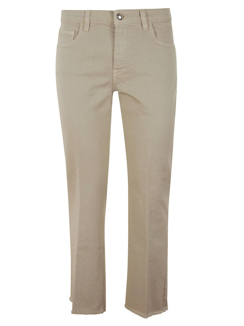 Fay 5-Pocket Beige Stretch Denim Jeans