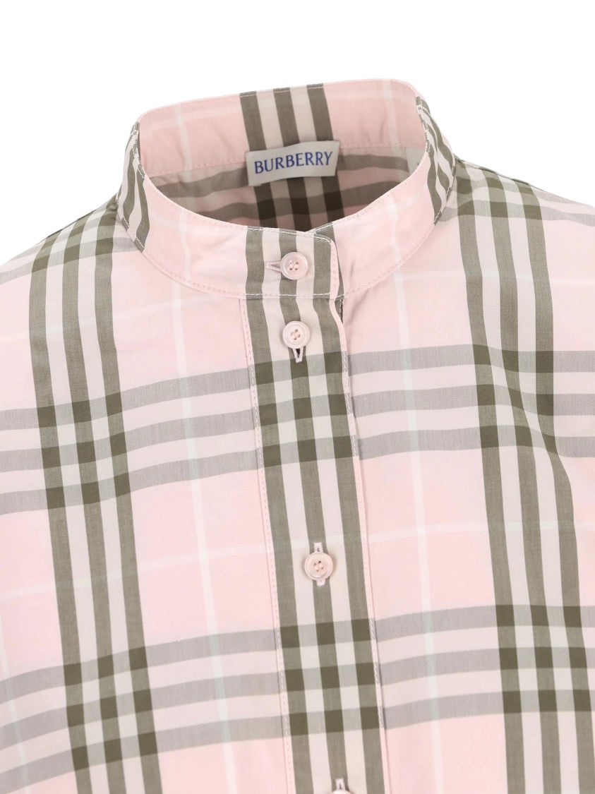 Burberry Pink Check Cotton Dress