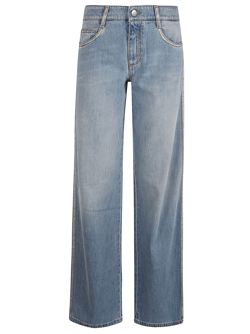 Ermanno Scervino Wide-Leg Denim Jeans With Vintage Finish