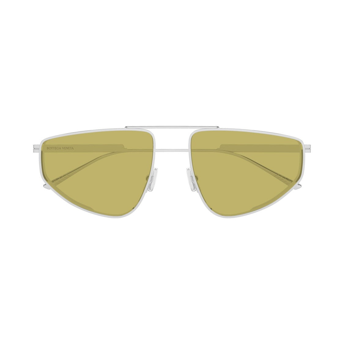 Bottega Veneta Bv1466s Contemporary Silver Metal Frame Sunglasses