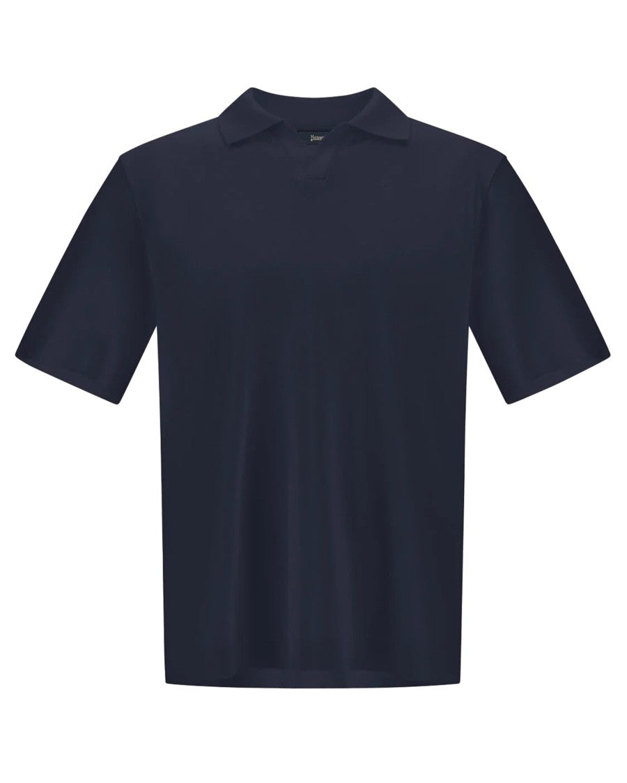 Herno Double-Layered Cotton Piquet Polo With Ribbed Detailing