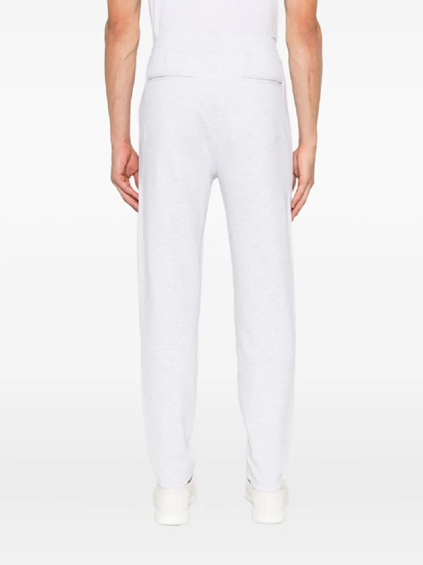 Brunello Cucinelli Relaxed Fit Cotton Blend Trousers