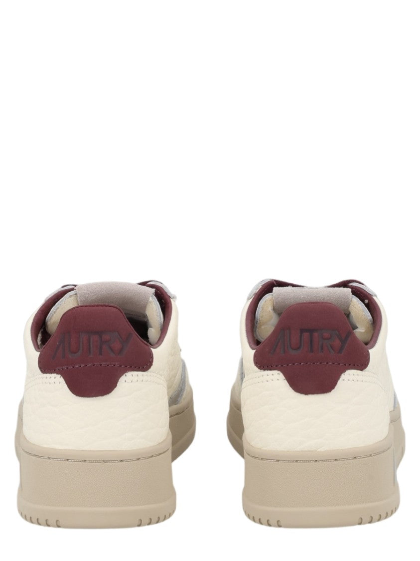Autry Medalist Low Perforated Toe Leather-Suede Sneakers