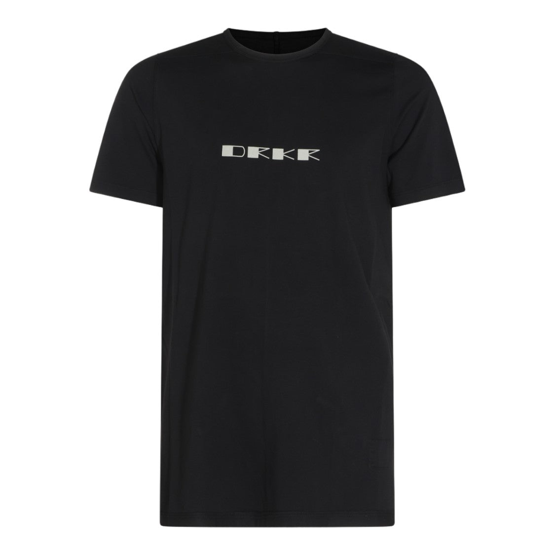 Drkshdw By Rick Owens Black Minimalist Graphic Logo T-Shirt