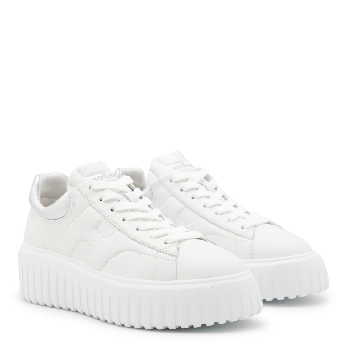 Hogan White Leather Sneakers