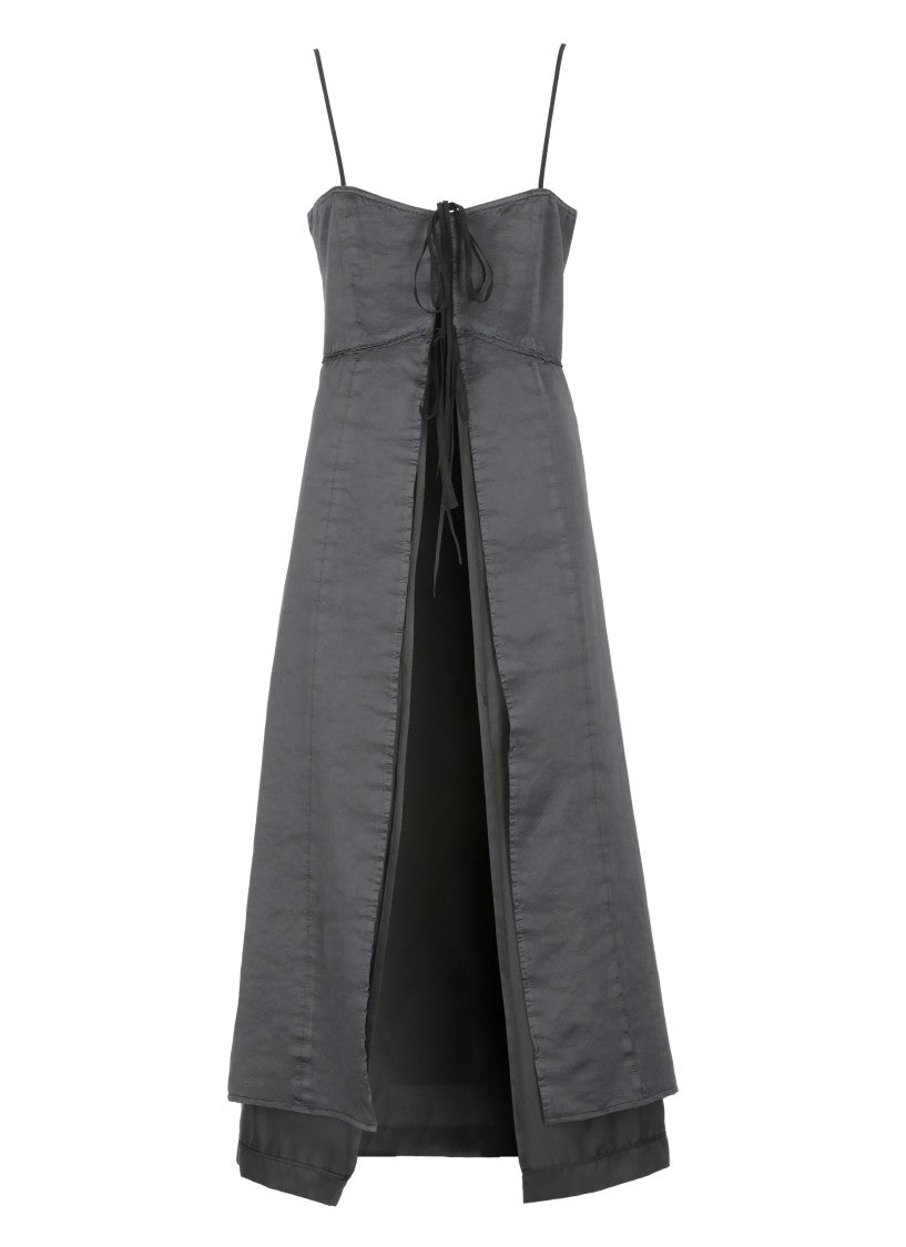 Mm6 By Maison Margiela Flared Hem Cotton Dress