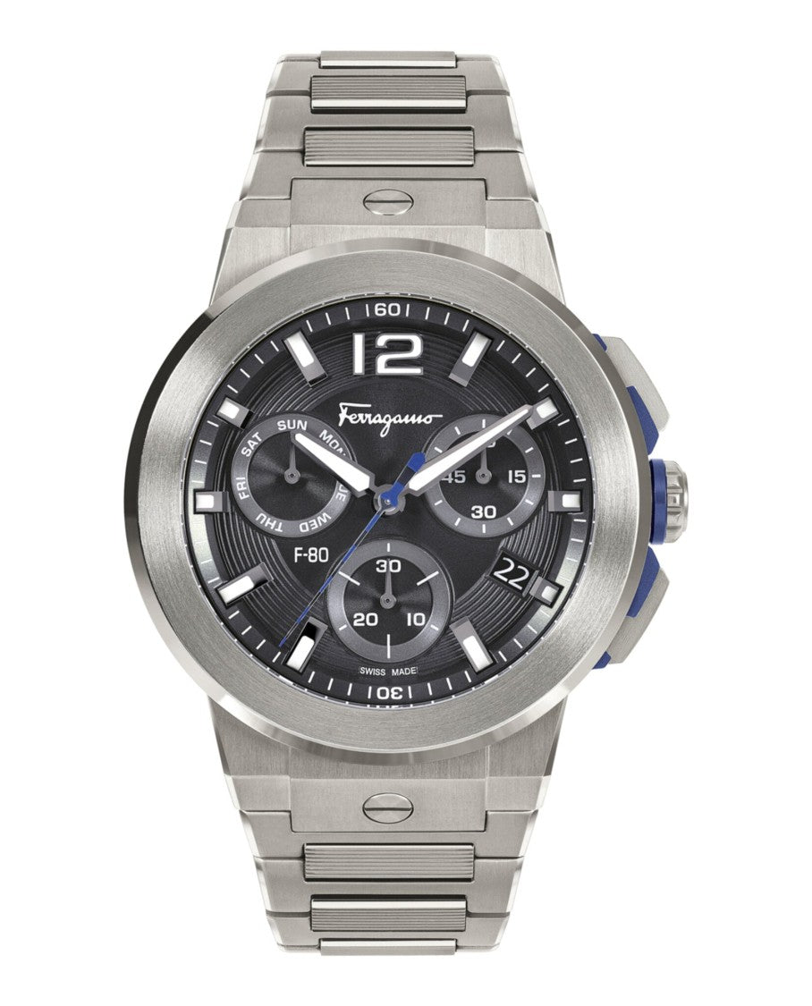 Ferragamo F-80 Titanium Tech Bracelet Watch