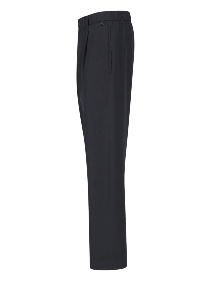 Massimo Osti Studio Black Wool Tailored Formal Pants