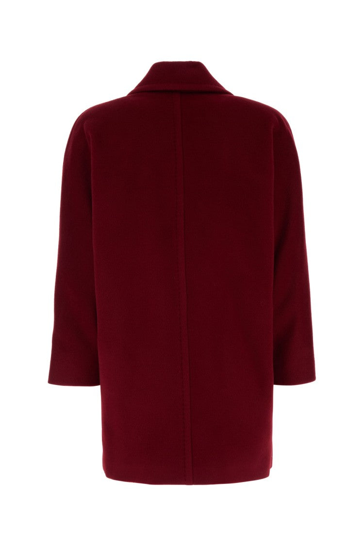 Mm Studio Double-Breasted Oversized Virgin Wool Coat