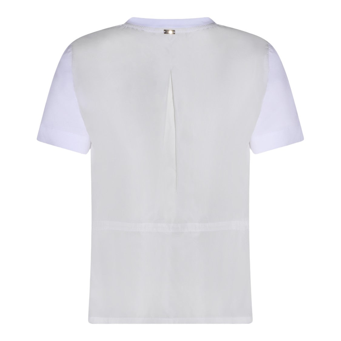 Herno White T-Shirt With Round Neckline