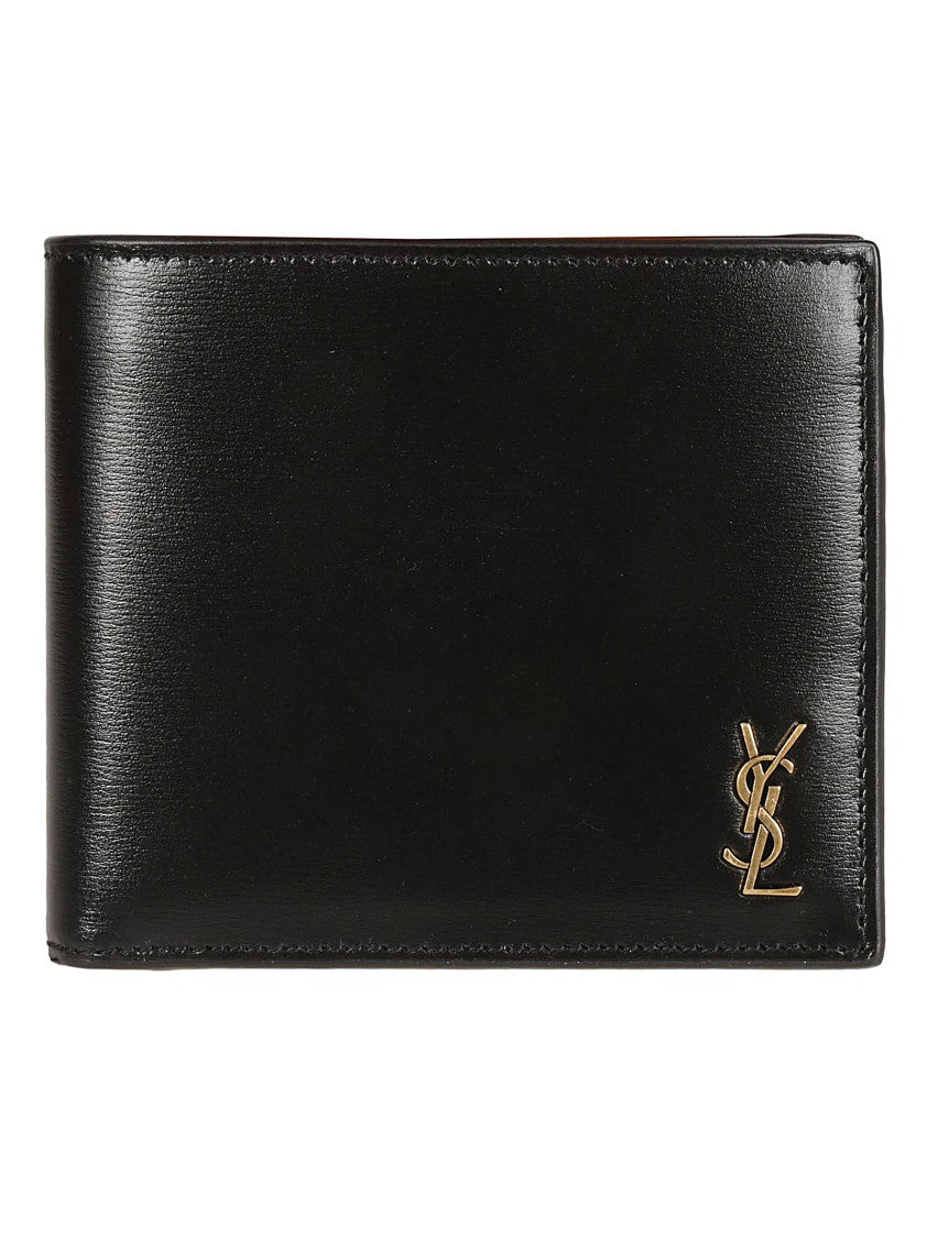 Saint Laurent Smooth Black Calfskin Bifold Wallet