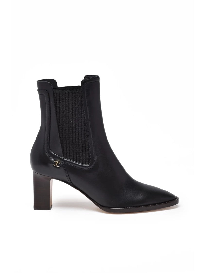 Salvatore Ferragamo Black Leather Toren Boots