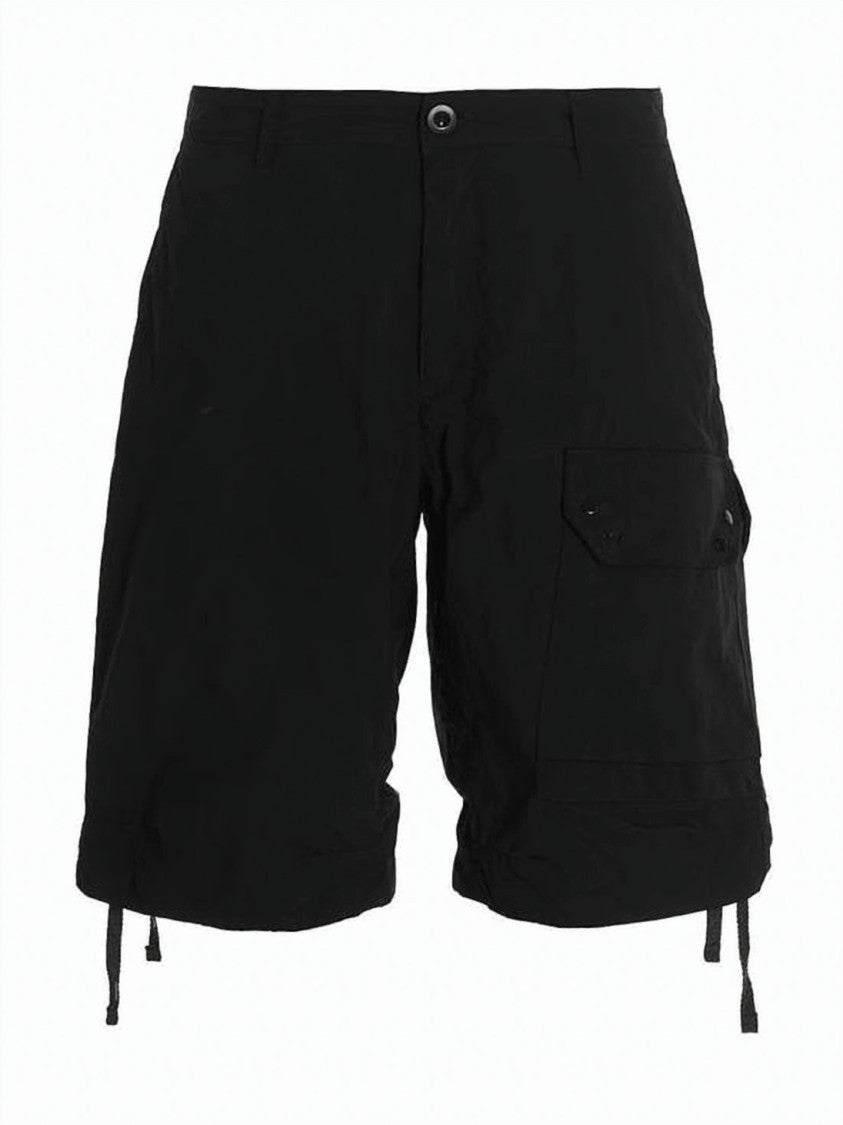 Ten C Relaxed Fit Mid-Thigh Cotton Shorts