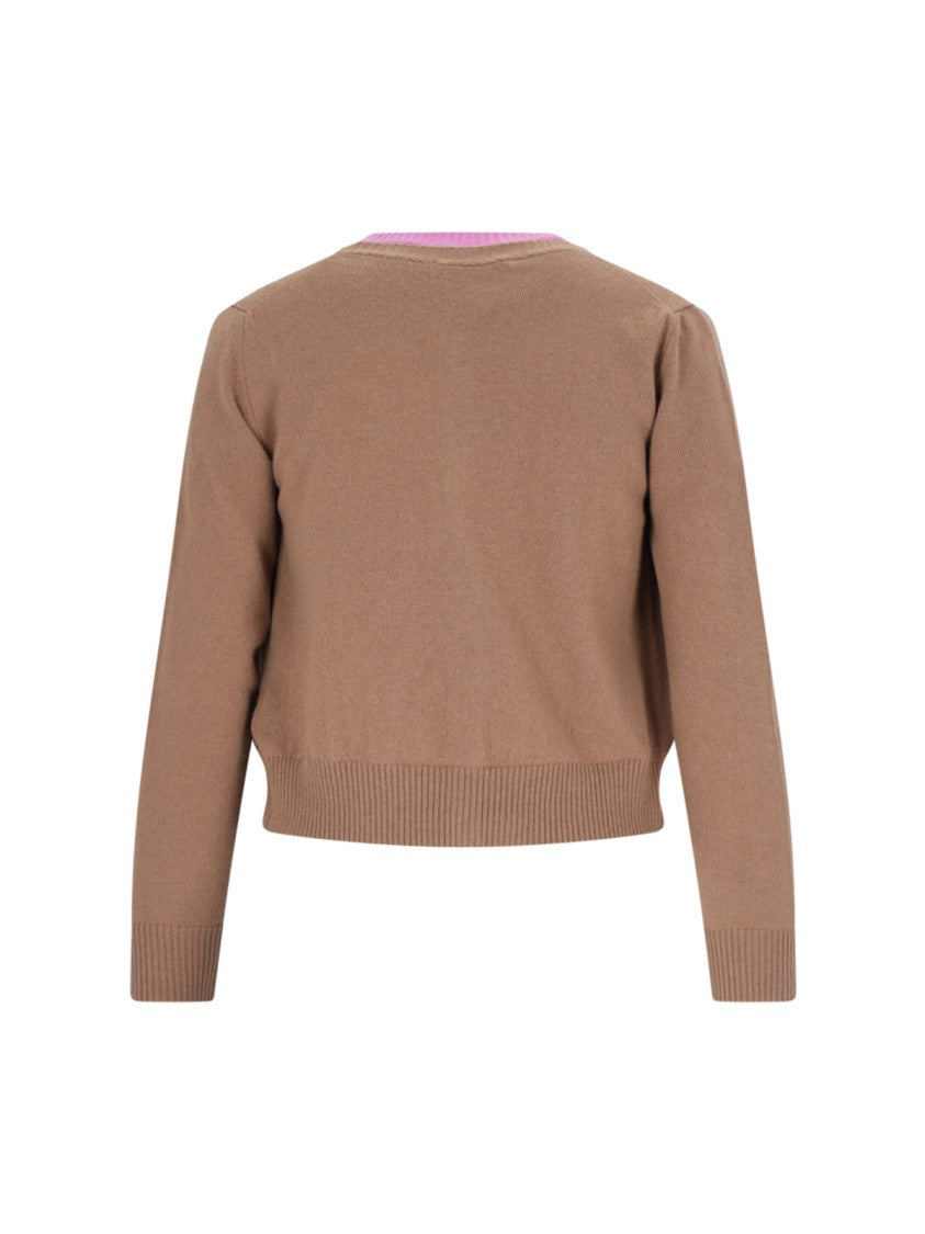 Canessa "Cashmere Twinset" Brown Cardigan