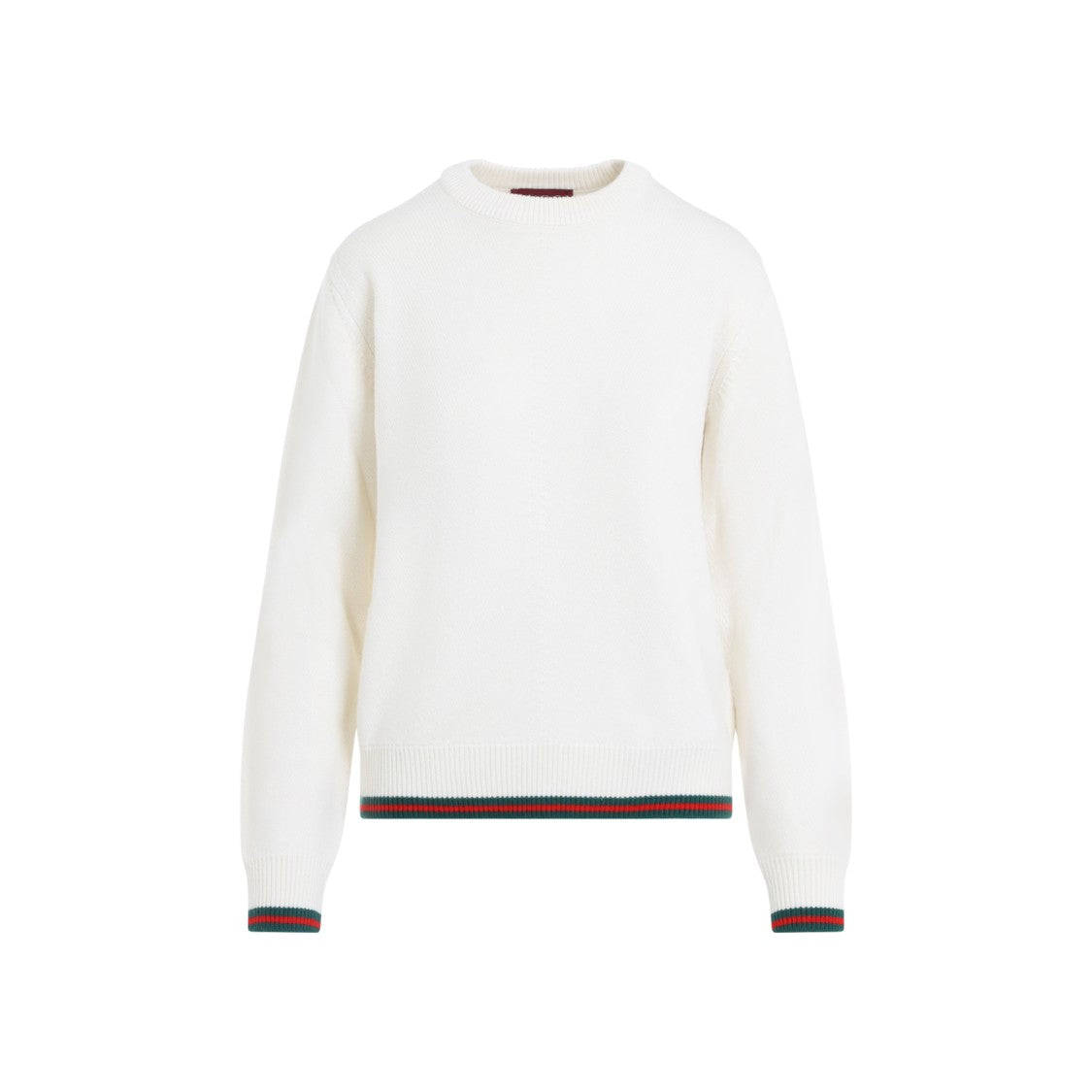 Gucci Pristine White Cashmere-Wool Blend Sweater