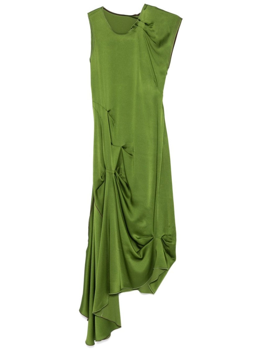 Victoria Beckham Asymmetric Hem Dress With Concealed Side Zip