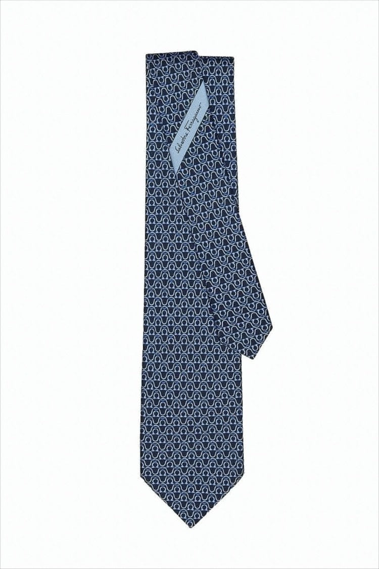 Salvatore Ferragamo Geometric Pattern Silk Tie