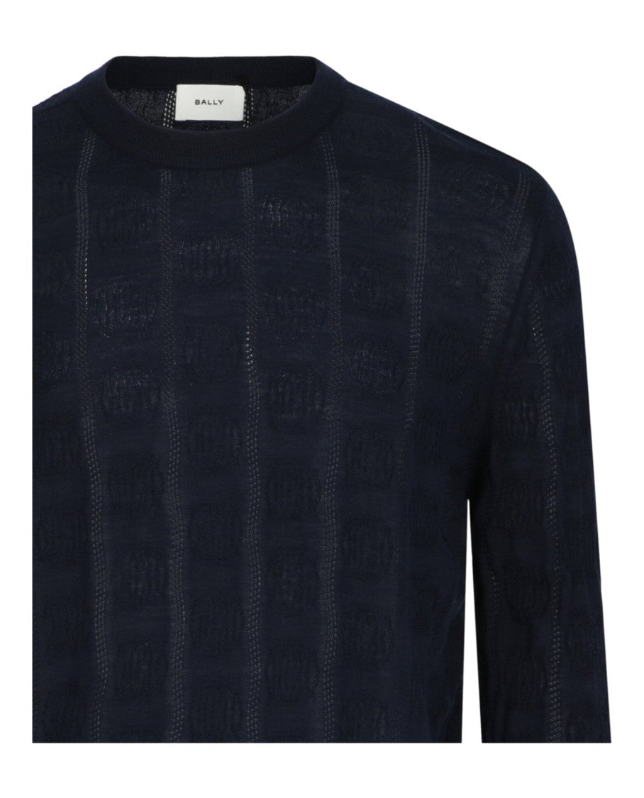 Bally Vertical-Pattern Cashmere Sweater